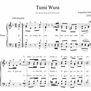 TUMI WURA composed by Augustine Sobeng