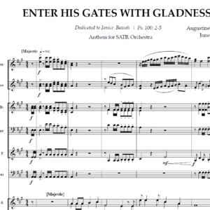 ENTER HIS GATES WITH GLADNESS BY Augustine Sobeng