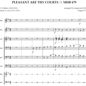 PLEASANT ARE THY COURTS (last stanza in G major) arr. by Augustine Sobeng